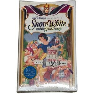 Walt Disney’s Snow White and The Seven Dwarfs VHS First Time on Video Packaging